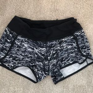 Lululemon blue & white shorts
